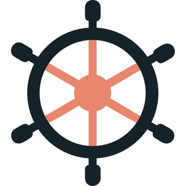 Dümen. Web simgesi basit illüstrasyon