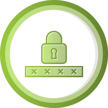 kilit düz simge vektör çizim