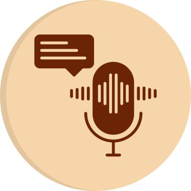 vector illustration of Voice message icon                        