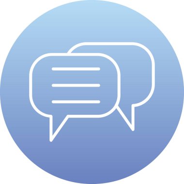 Sohbet simgesi vektör illüstrasyonu 