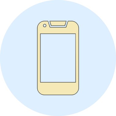 Smartphone web simgesi, vektör çizim 