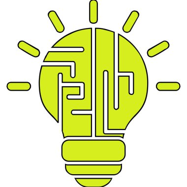 yaratıcı Mantık simgesi vektör çizimi