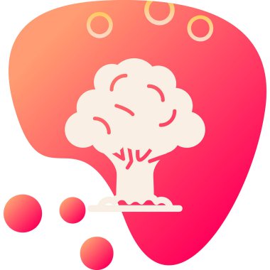 Ağaç. Web simgesi basit illüstrasyon 