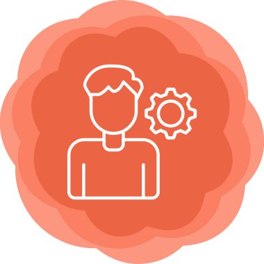 kişisel beceri simgesi, vektör illüstrasyonu basit tasarım