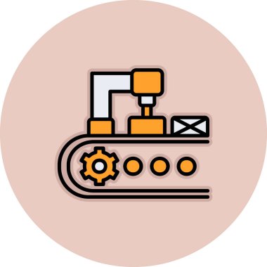 Modern taşıyıcı simgesinin vektör illüstrasyonu