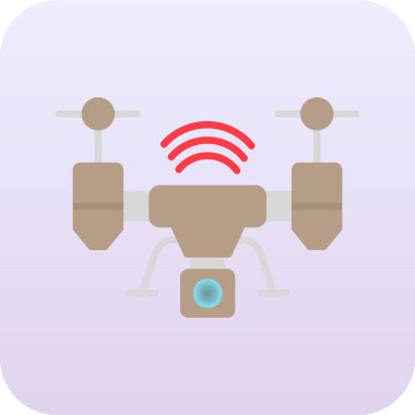 Drone simgesi vektör illüstrasyon tasarımı