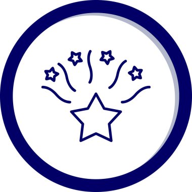 yıldız web simgesi basit illüstrasyon 