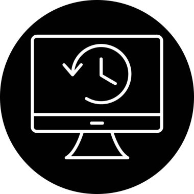 Tarih web simgesi. Basit resimleme