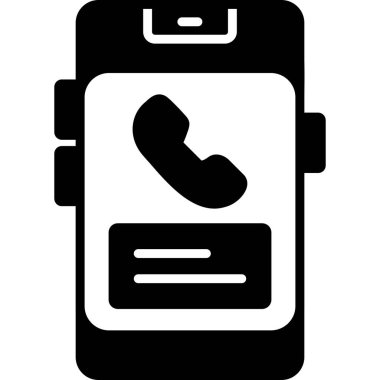 Telefon Defteri simgesi, vektör illüstrasyonu