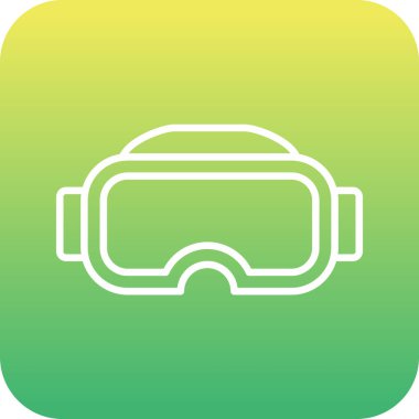 Gözlükler. Web simgesi basit illüstrasyon