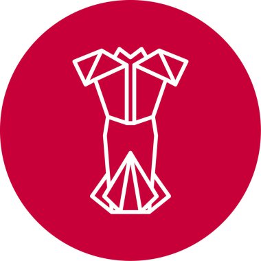 elbise simgesi, vektör illüstrasyonu 