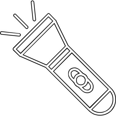 el feneri. Web simgesi basit illüstrasyon