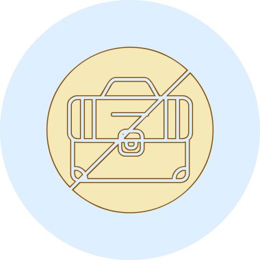 İşsizlik simgesi, vektör illüstrasyonu 