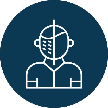 İnsan görüşünden önce. Web simgesi vektör illüstrasyonu