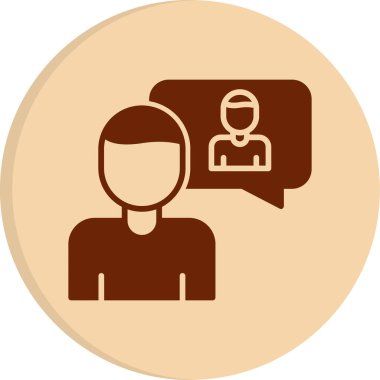 öz farkındalık simgesi, vektör illüstrasyonu basit tasarım