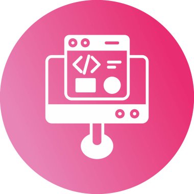 Geliştirme simgesi, vektör illüstrasyonu basit tasarım