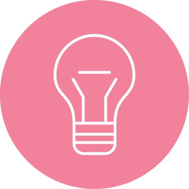 ampul simgesi, vektör illüstrasyonu 