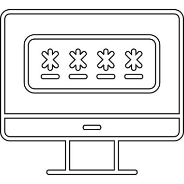 password web icon vector illustration 