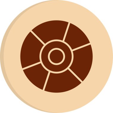 cd disk simgesi, vektör illüstrasyonu basit tasarım