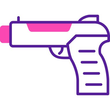 Silah. Web simgesi basit illüstrasyon 