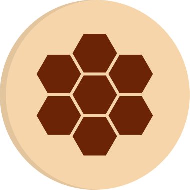 altıgen web simgesi, vektör çizim