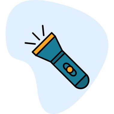 el feneri. Web simgesi basit illüstrasyon