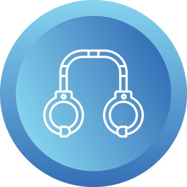 kelepçe ikon vektör illüstrasyonu