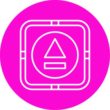 Düğme simgesini, ortam simgesini, müziği çıkart veya video düğmesi çal