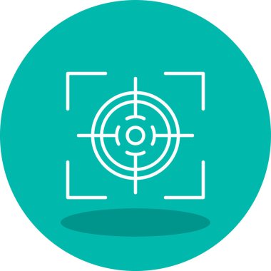 Hedef. Web simgesi basit illüstrasyon