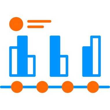 Diyagram web simgesi basit illüstrasyon 