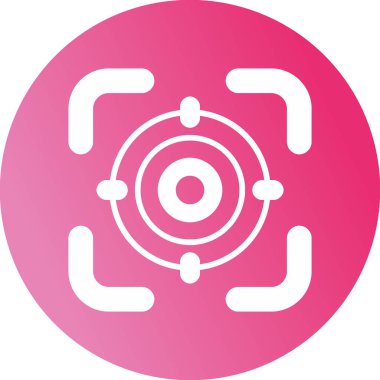 Hedef. Web simgesi basit illüstrasyon