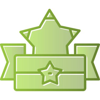 yıldız web simgesi basit illüstrasyon 