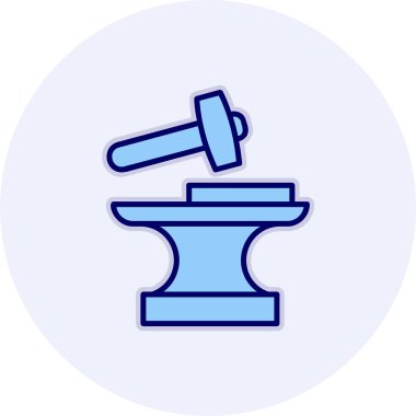 Demirci. Web simgesi basit illüstrasyon          