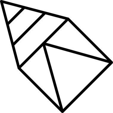 Prizma. Web simgesi basit illüstrasyon                 