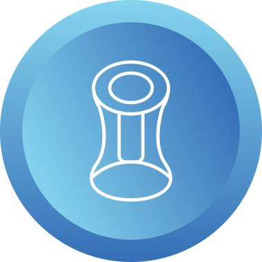 Hiperboid. Web simgesi basit illüstrasyon