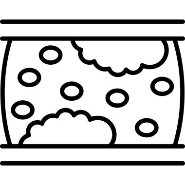 Ateroskleroz. Web simgesi vektör illüstrasyonu