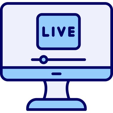 Yaşa. Web simgesi basit bir illüstrasyon. Ben...