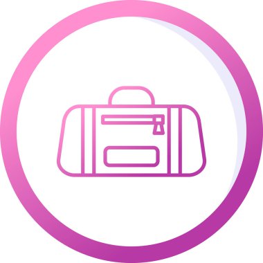 Spor çantası simgesi, vektör illüstrasyonu