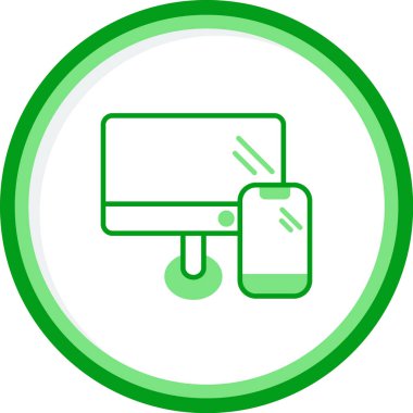 Tepkili web tasarım simgesi, vektör illüstrasyonu basit tasarım