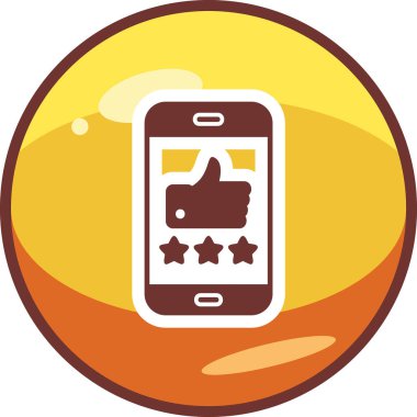 derecelendirme simgesi, vektör illüstrasyonu basit tasarım