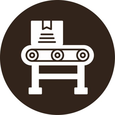 Taşıyıcı Şerit web simgesi, vektör illüstrasyonu