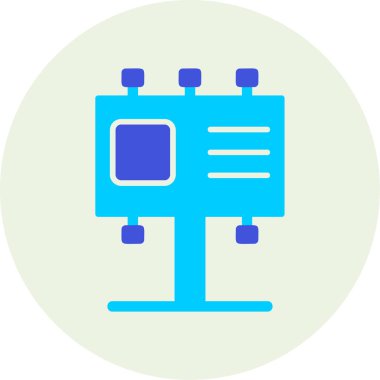 Billboard web simgesi, vektör çizim 