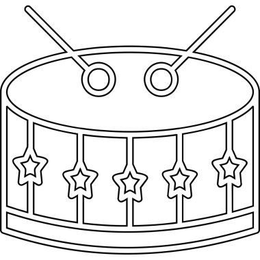 Web simgesi davul, illüstrasyon vektör 