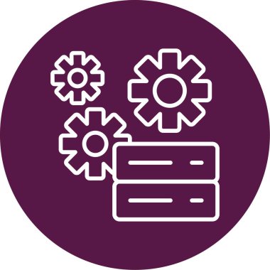 Teknik Servis simgesi, vektör illüstrasyonu basit tasarım