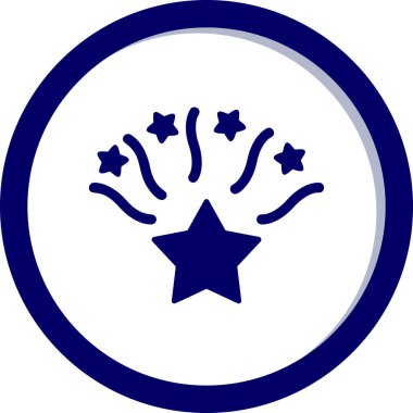 yıldız web simgesi basit illüstrasyon 