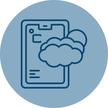 Meteoroloji ikonu ana hatları. vektör illüstrasyonu 