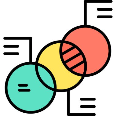 Diyagram web simgesi basit illüstrasyon 