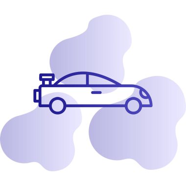 araba simgesi vektör illüstrasyonu 