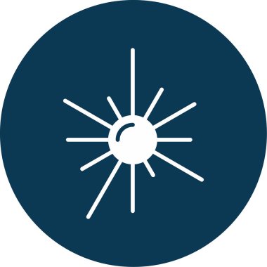 Güneş. Web simgesi basit illüstrasyon 