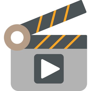 El çırpma tahtası web simgesi basit illüstrasyon 